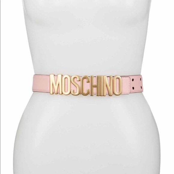 Moschino Accessories - 🔥🔥🔥Authentic Moschino Thick Leather Logo Belt